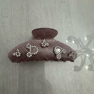 NWOT Disney Bauble Bar Mickey Mouse Pink Glitter Claw Clip